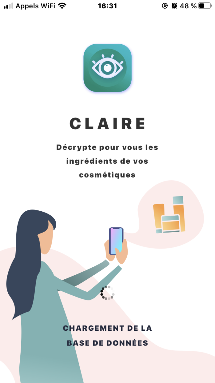site-industries-cosmetiques Captura de pantalla de la aplicación CLAIRe.