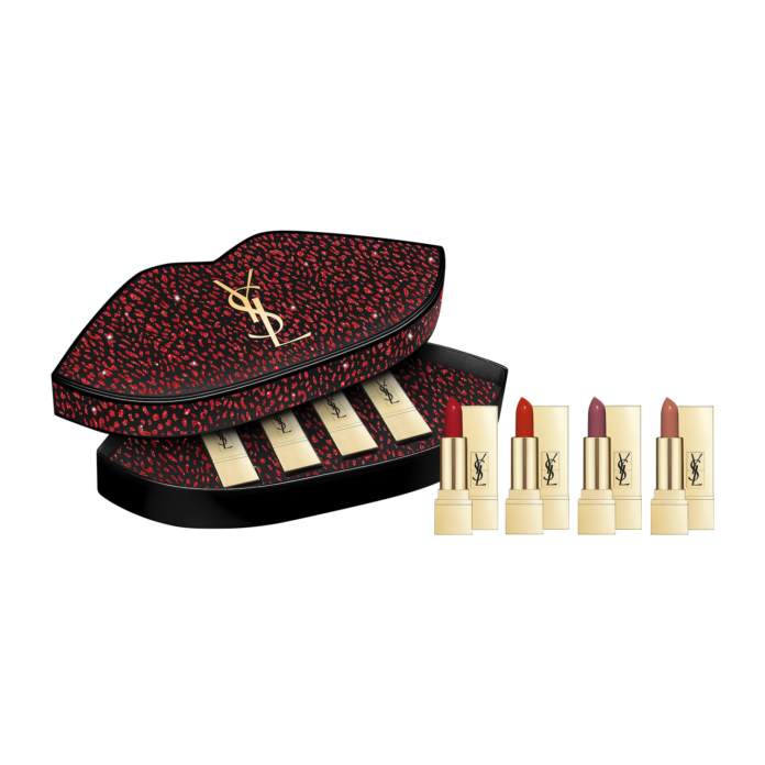 site-industries-cosmetiques Yves Saint Laurent lipstick box with innovative packaging by Cosfibel for the Christmas collection.