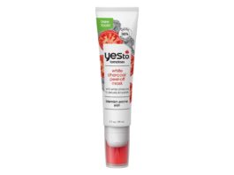 site-industries-cosmetiques 一管白色背景的草莓润唇膏，Yes to Cosmogen。