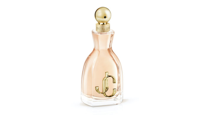 site-industries-cosmetiques Un flacon de parfum Jimmy Choo sur fond blanc.