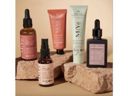 site-industries-cosmetiques 岩石上的 Nyx 护肤品。