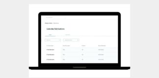 site-industries-cosmetiques Un ordenador portátil automático con una pantalla que muestra una lista de facturas.