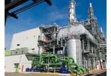 L-Menthol production plant at BASF Ludwigshafen site, Germany, also producing L-Menthol FCC rPCF since 2024. Photo: BASF SE / L-Menthol-Produktionsanlage am BASF-Standort Ludwigshafen, Deutschland, in der seit 2024 auch L-Menthol FCC rPCF hergestellt wird