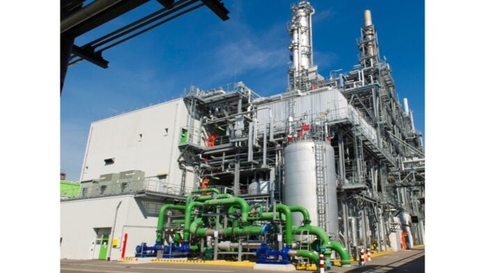 L-Menthol production plant at BASF Ludwigshafen site, Germany, also producing L-Menthol FCC rPCF since 2024. Photo: BASF SE / L-Menthol-Produktionsanlage am BASF-Standort Ludwigshafen, Deutschland, in der seit 2024 auch L-Menthol FCC rPCF hergestellt wird