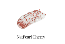 NatPearls: pérolas esféricas de 1-3 mm para formulações de enxaguamento site-industries-cosmetiques Três amostras de gel transparente com microesferas: à esquerda, gel transparente com pérolas brancas rotulado "NatPearl Pure", ao centro, gel transparente com pérolas vermelhas rotulado "NatPearl Cherry", à direita, gel transparente com pérolas verdes rotulado "NatPearl Olive".