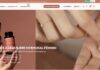 site-industries-cosmetiques Gros plan sur des mains tenant un flacon compte-gouttes portant l'étiquette « Miyé » et deux comprimés beiges, avec un texte en français présentant une marque dédiée à l'équilibre hormonal féminin, tel qu'il apparaît sur la page d'accueil du site web.